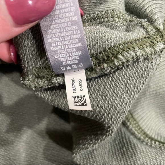 Aerie Green Turtle Neck Oversized Sweatshirt - Picture 8 of 11